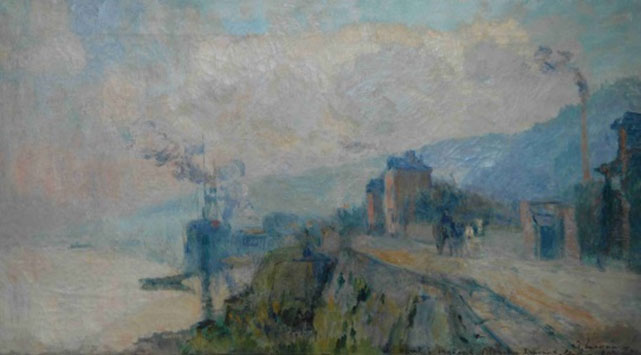 Albert LEBOURG Obale Seine u Dieppedaleu oko 1890
