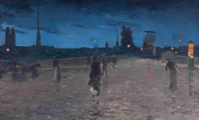 Charles ANGRAND Kameni most u Rouenu 1881